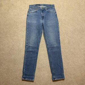 Vtg Levis 512 Jeans Mens 31x34 Blue Slim‎ Fit Tapered Leg Denim Pants Casual 90s